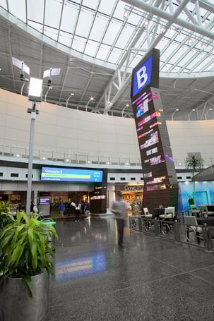 Integrated Wayfinding Signage at Leading Airport