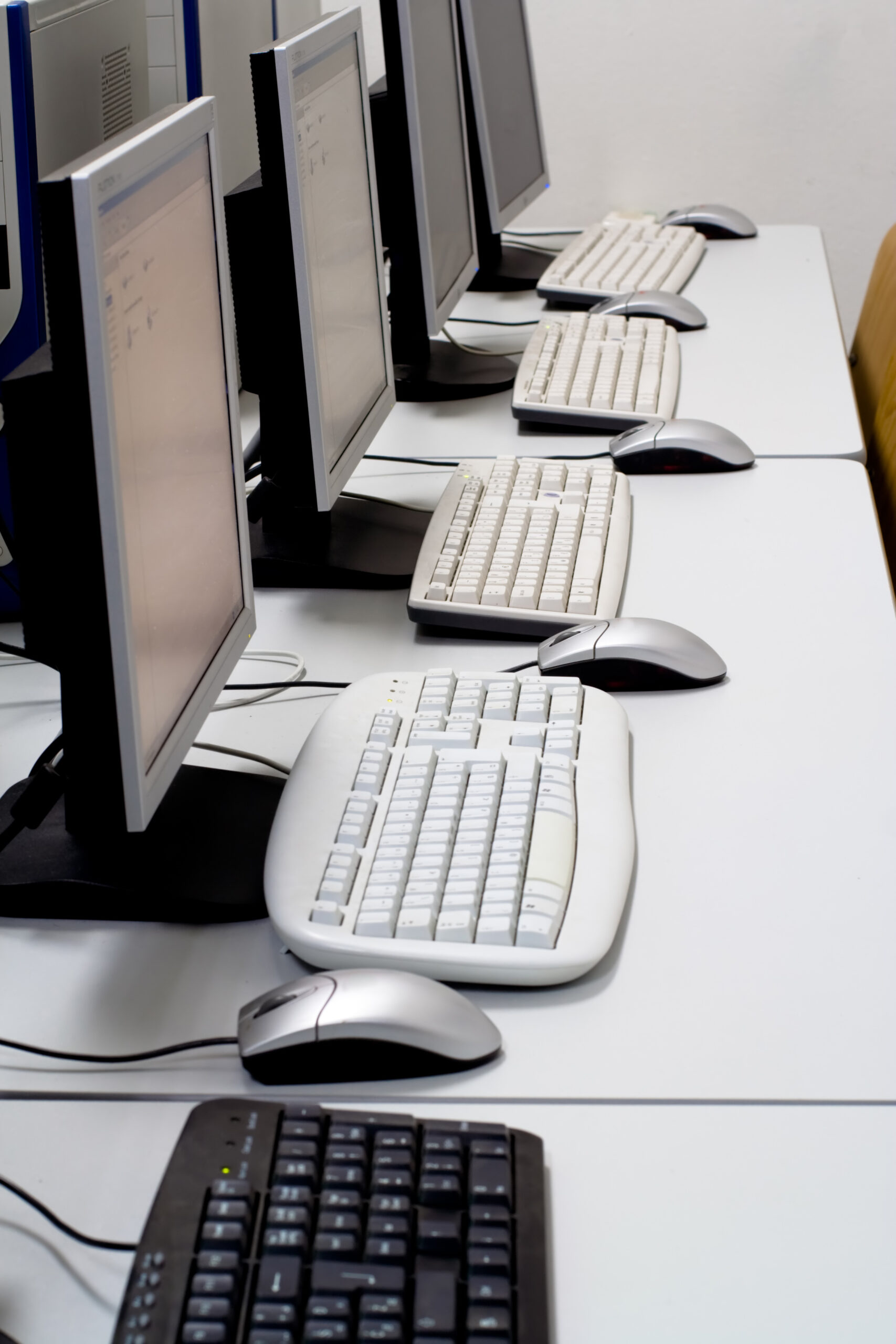 Computer classroom computers