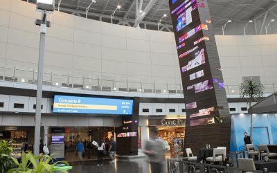 Integrated Wayfinding Signage at Leading Airport