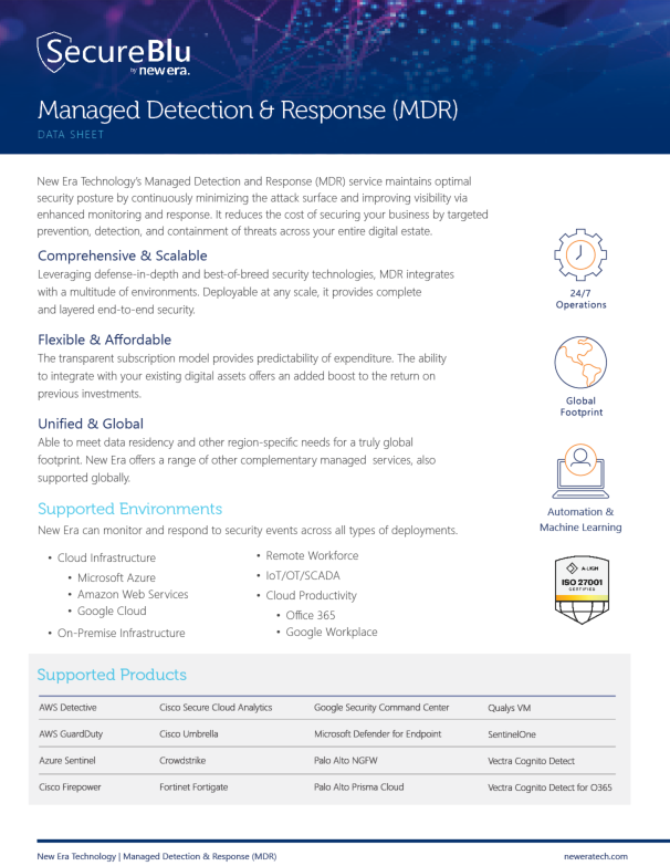 ISO Certification MDR Data Sheet Preview Image